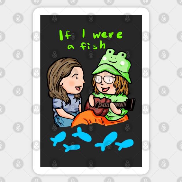if i were a fish cute Magnet by Moonwing